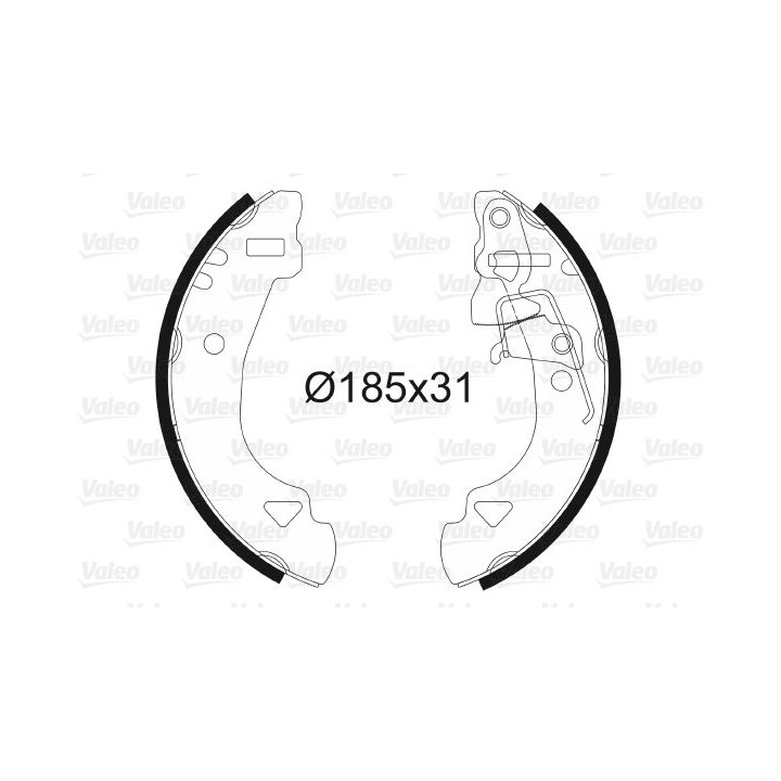 Stabdžių trinkelių komplektas VALEO 562583