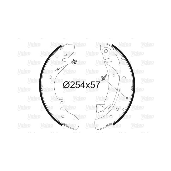 Stabdžių trinkelių komplektas VALEO 562584