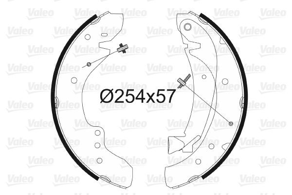 Stabdžių trinkelių komplektas VALEO 562584