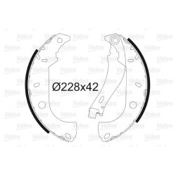 Stabdžių trinkelių komplektas VALEO 562585