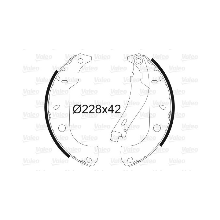 Stabdžių trinkelių komplektas VALEO 562585