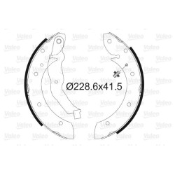 Stabdžių trinkelių komplektas VALEO 562587