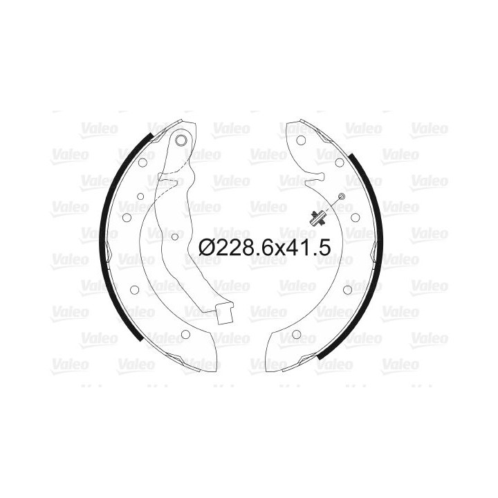 Stabdžių trinkelių komplektas VALEO 562587
