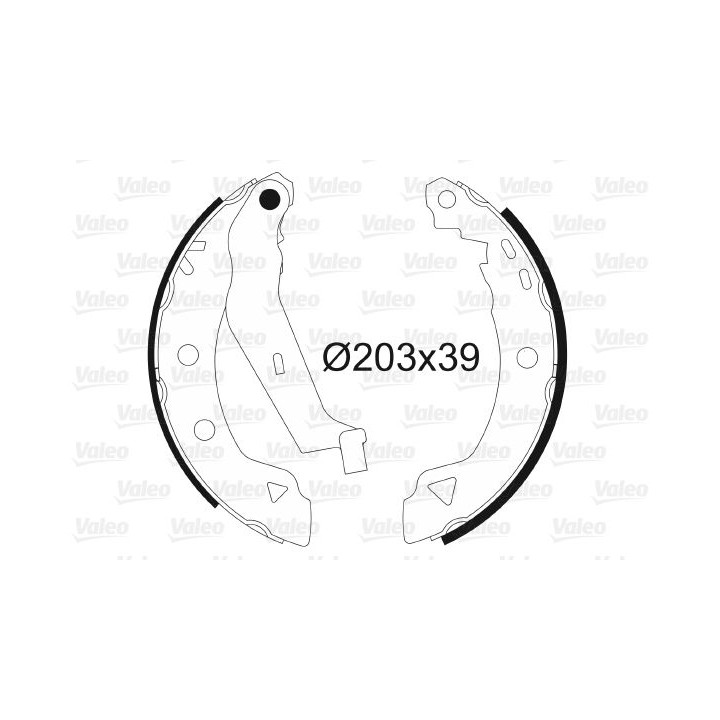 Stabdžių trinkelių komplektas VALEO 562589