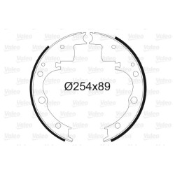 Stabdžių trinkelių komplektas VALEO 562594