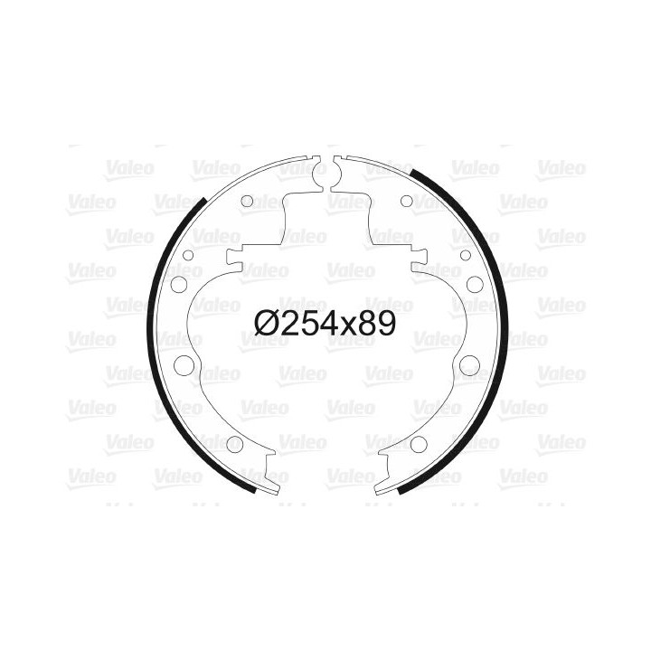 Stabdžių trinkelių komplektas VALEO 562594