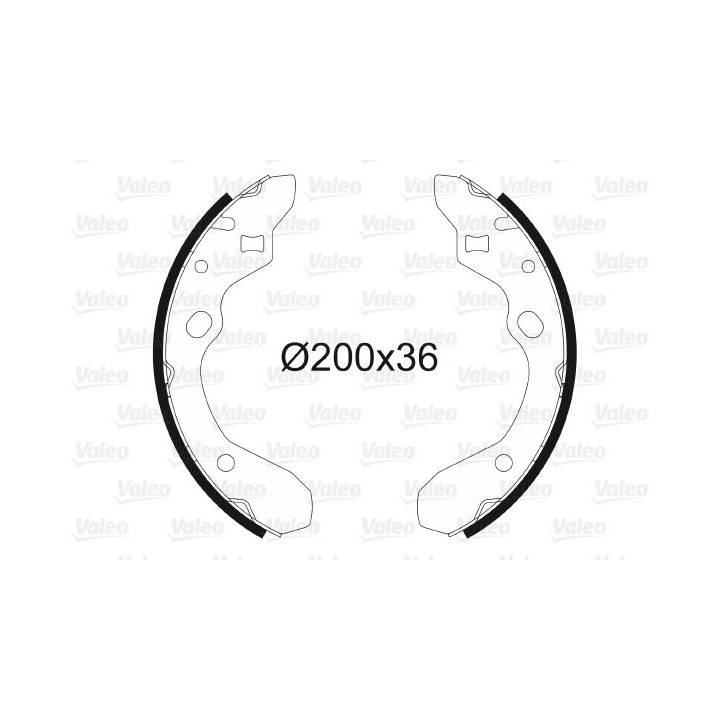 Stabdžių trinkelių komplektas VALEO 562596