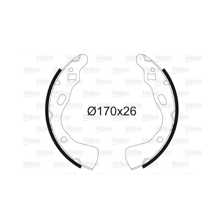 Stabdžių trinkelių komplektas VALEO 562623