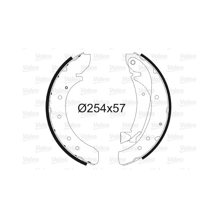 Stabdžių trinkelių komplektas VALEO 562627