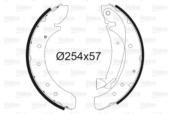 Stabdžių trinkelių komplektas VALEO 562627