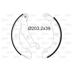 Stabdžių trinkelių komplektas VALEO 562629