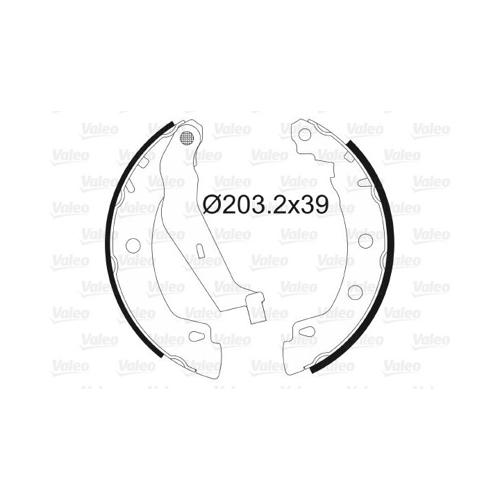 Stabdžių trinkelių komplektas VALEO 562629