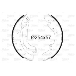 Stabdžių trinkelių komplektas VALEO 562631