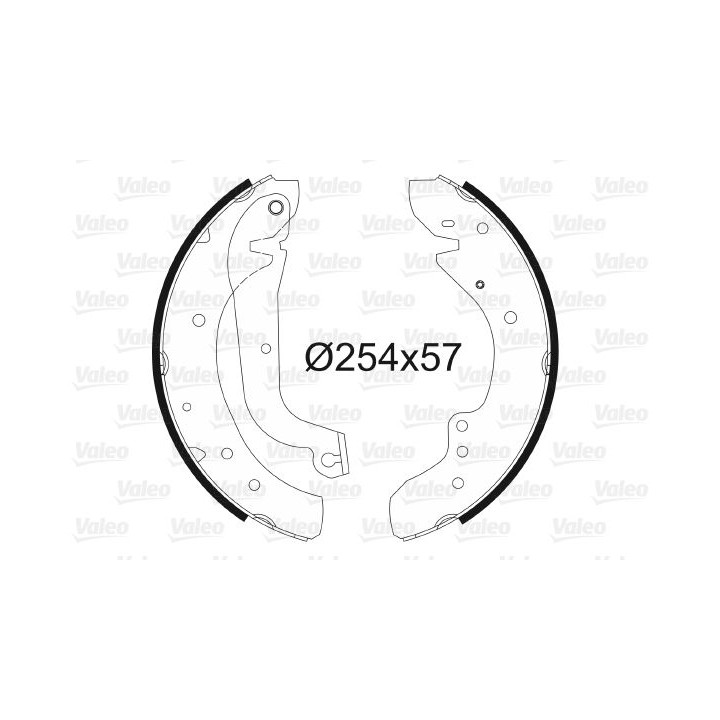 Stabdžių trinkelių komplektas VALEO 562631