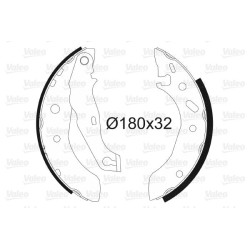 Stabdžių trinkelių komplektas VALEO 562635