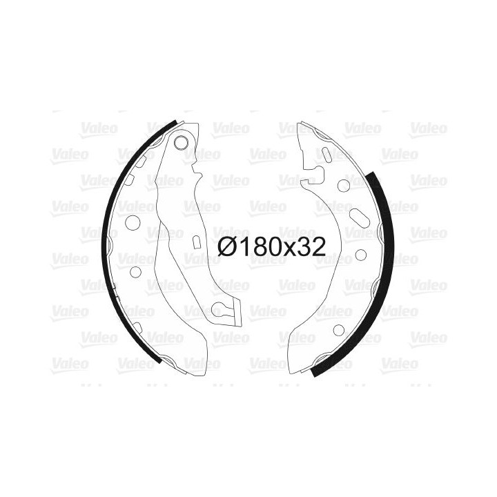 Stabdžių trinkelių komplektas VALEO 562635