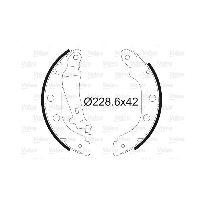 Stabdžių trinkelių komplektas VALEO 562638