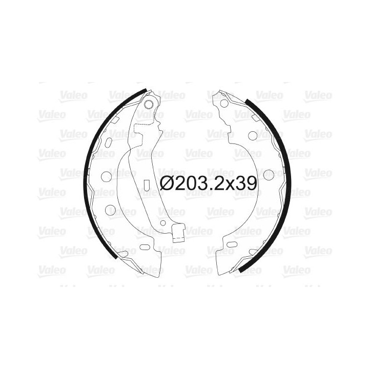 Stabdžių trinkelių komplektas VALEO 562642