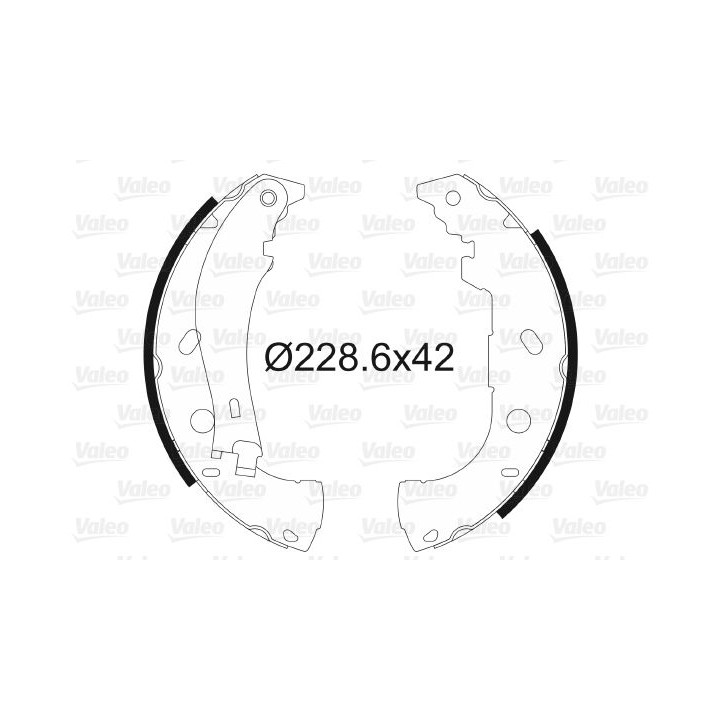 Stabdžių trinkelių komplektas VALEO 562646