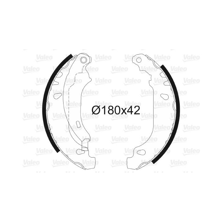 Stabdžių trinkelių komplektas VALEO 562647