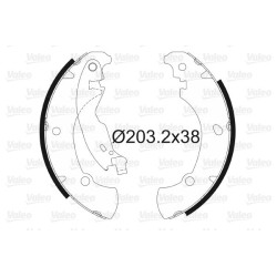 Stabdžių trinkelių komplektas VALEO 562649