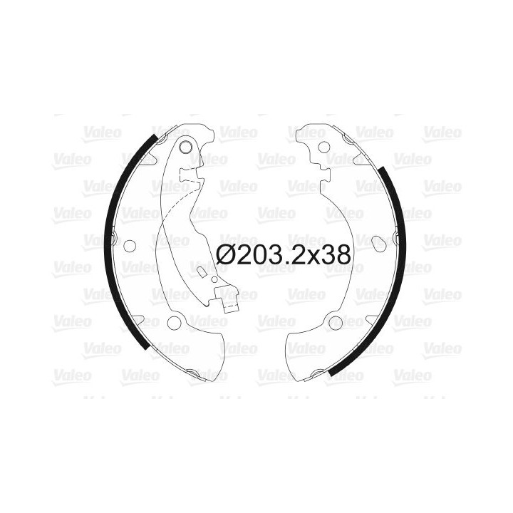 Stabdžių trinkelių komplektas VALEO 562649