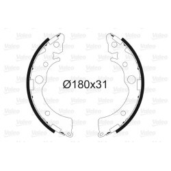 Stabdžių trinkelių komplektas VALEO 562734