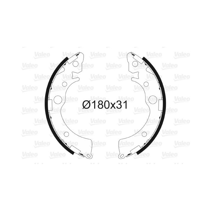 Stabdžių trinkelių komplektas VALEO 562734