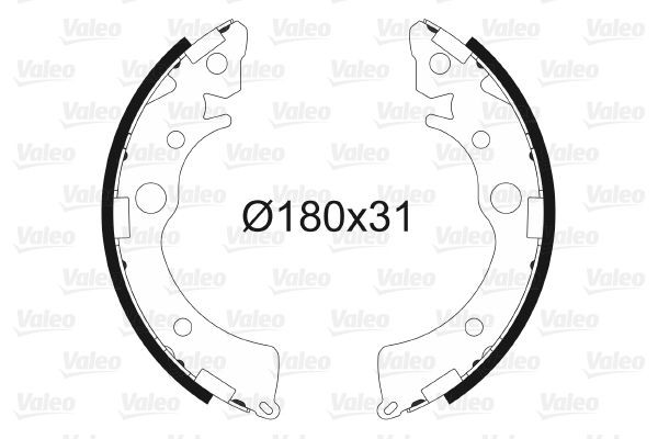 Stabdžių trinkelių komplektas VALEO 562734