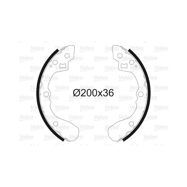 Stabdžių trinkelių komplektas VALEO 562754