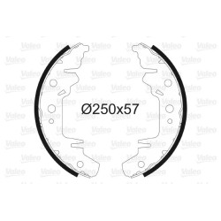 Stabdžių trinkelių komplektas VALEO 562760