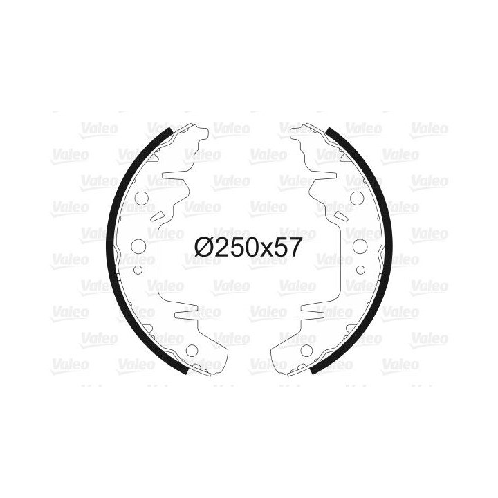 Stabdžių trinkelių komplektas VALEO 562760