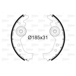 Stabdžių trinkelių komplektas VALEO 562761