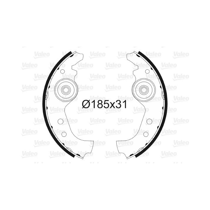 Stabdžių trinkelių komplektas VALEO 562761