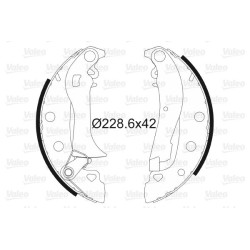 Stabdžių trinkelių komplektas VALEO 562764