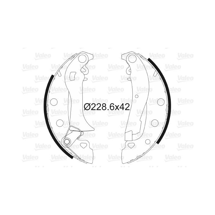 Stabdžių trinkelių komplektas VALEO 562764