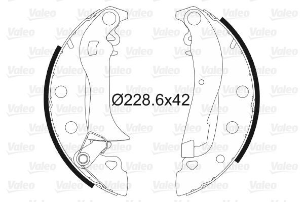 Stabdžių trinkelių komplektas VALEO 562764