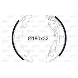 Stabdžių trinkelių komplektas VALEO 562770