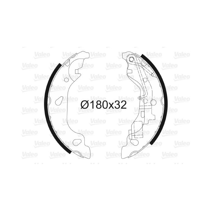 Stabdžių trinkelių komplektas VALEO 562770