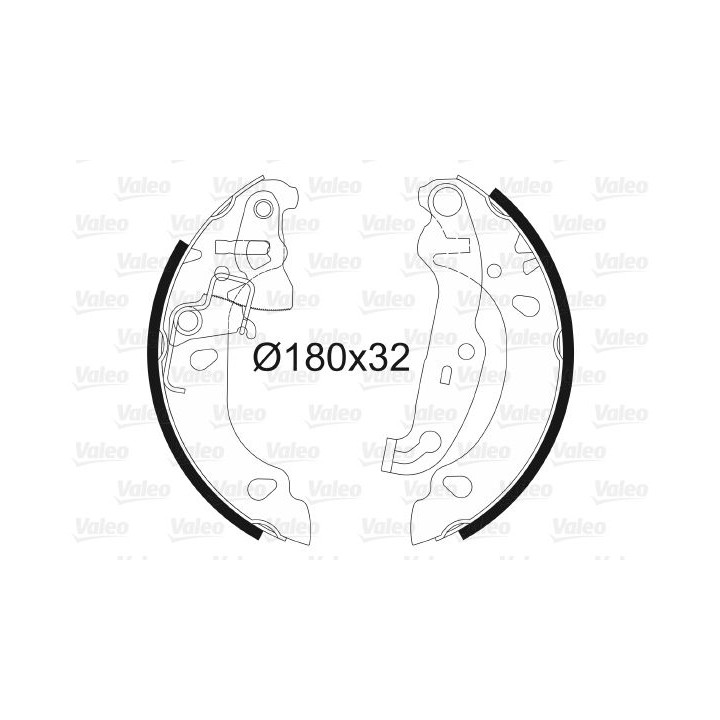 Stabdžių trinkelių komplektas VALEO 562771
