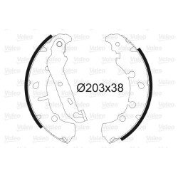 Stabdžių trinkelių komplektas VALEO 562772