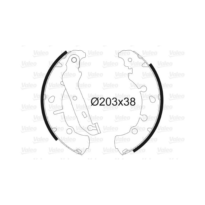 Stabdžių trinkelių komplektas VALEO 562772