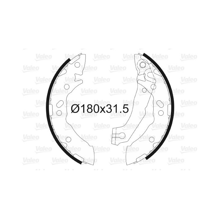 Stabdžių trinkelių komplektas VALEO 562776