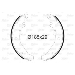 Stabdžių trinkelių komplektas VALEO 562785