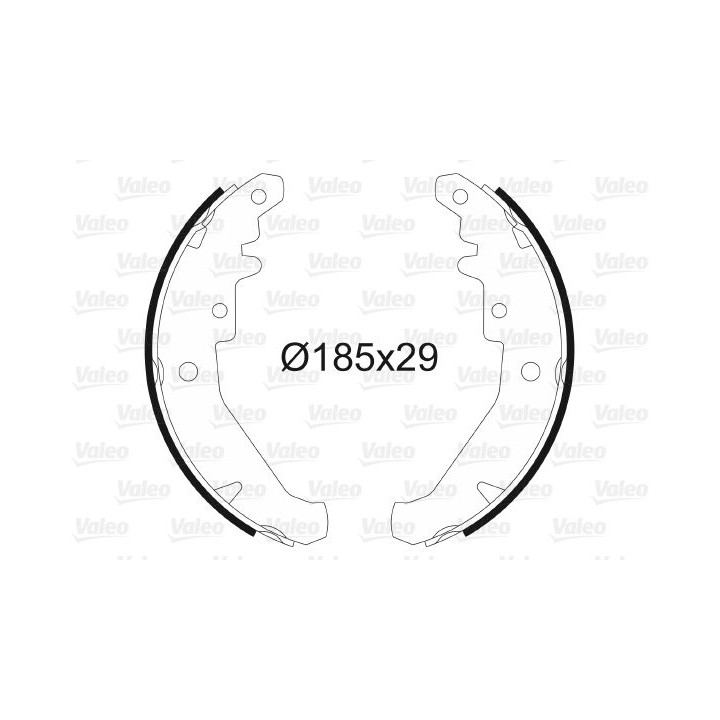 Stabdžių trinkelių komplektas VALEO 562785