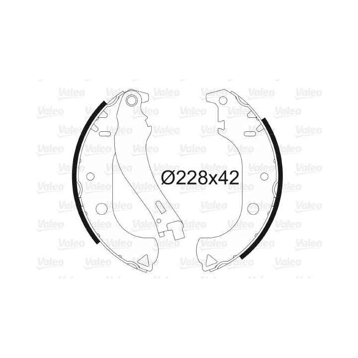 Stabdžių trinkelių komplektas VALEO 562806