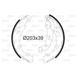 Stabdžių trinkelių komplektas VALEO 562810