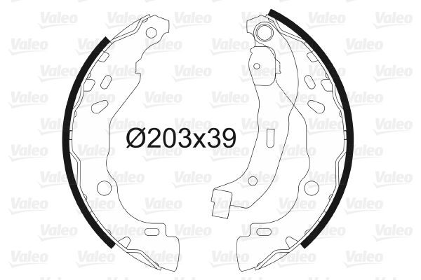 Stabdžių trinkelių komplektas VALEO 562810