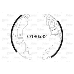 Stabdžių trinkelių komplektas VALEO 562990