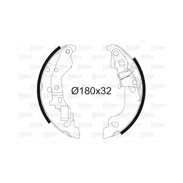 Stabdžių trinkelių komplektas VALEO 562990